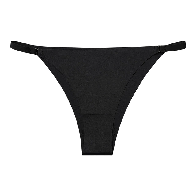 Seamless ice silk thong
