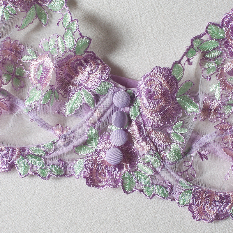 Lilacc floral lace lingerie set