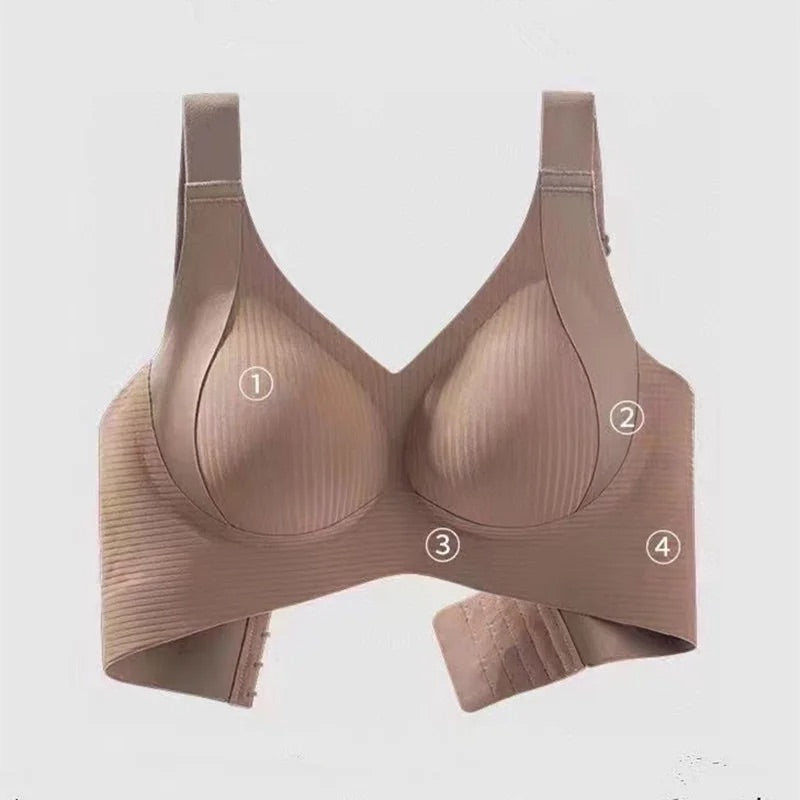 Seamless anti sagging bra