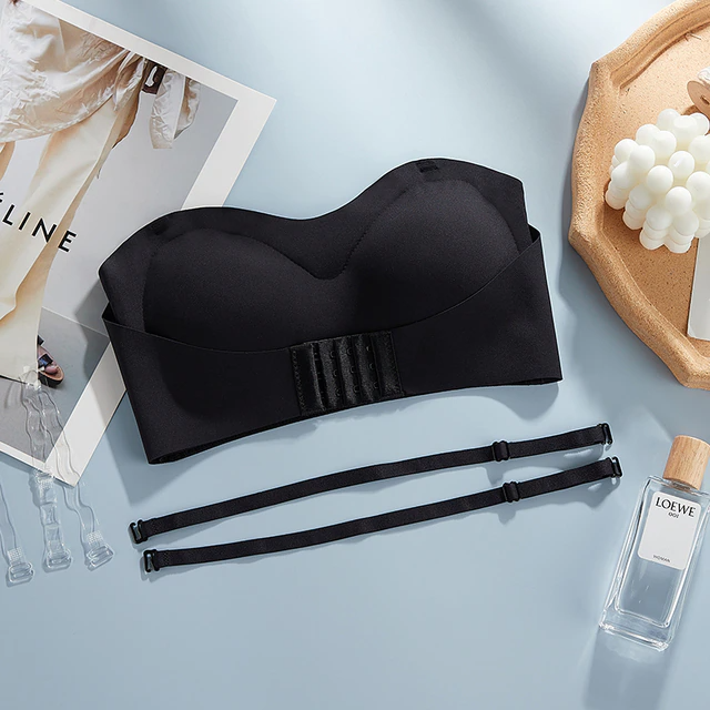 Invisible strapless bra