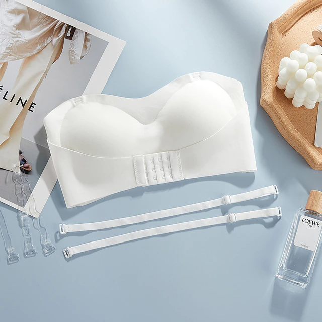 Invisible strapless bra