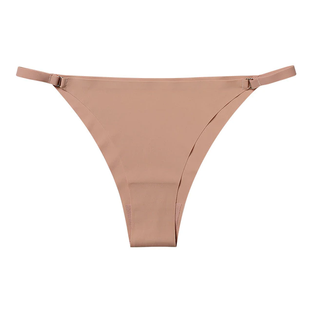 Seamless ice silk thong