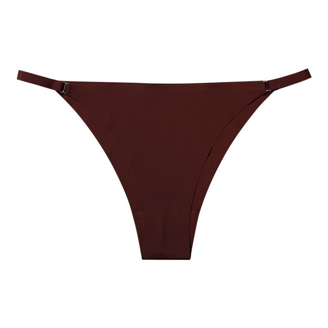 Seamless ice silk thong