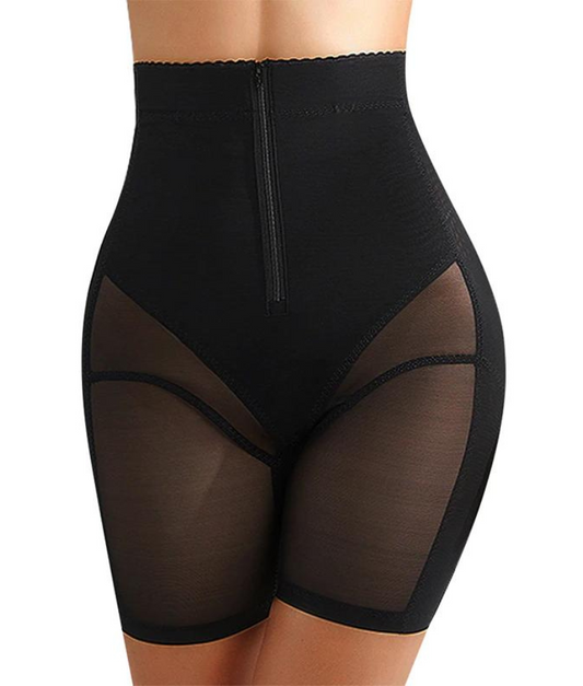 High-Waisted Transparent Shapewear Shorts