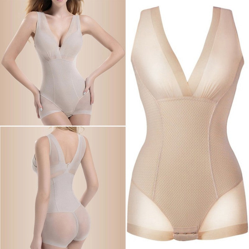 V-Neck Shapewear Jumpsuit