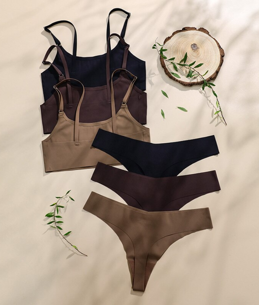 Lucie ice silk lingerie set