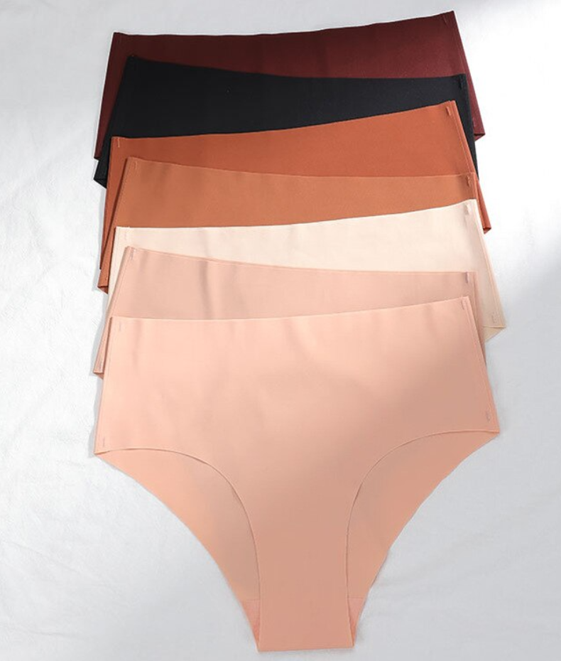High-rise ice silk high-cut panties