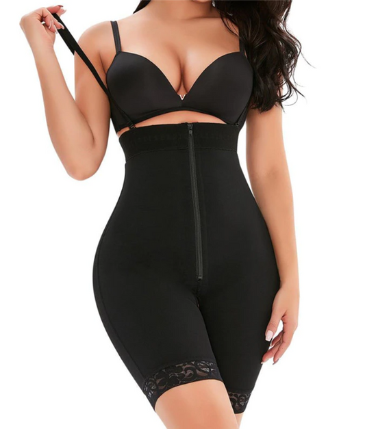High-Waisted Shapewear with Removable Straps