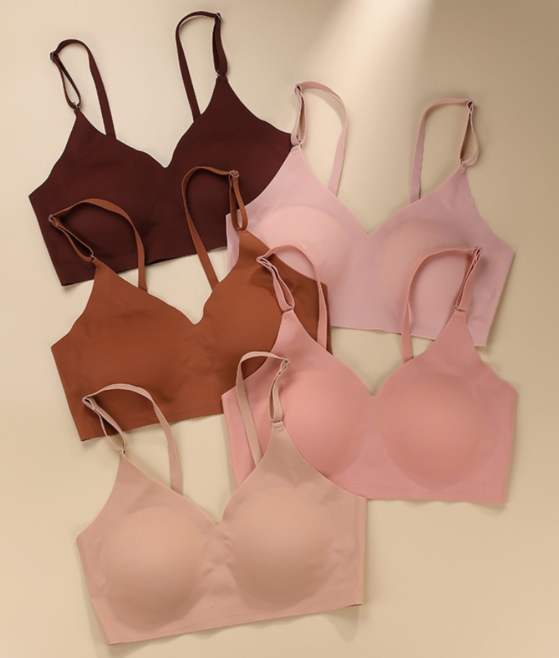 Sexy icy silk bra