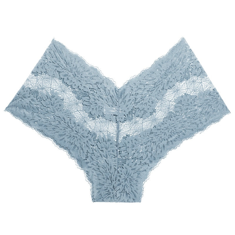 Floral embroidered lace boyshorts