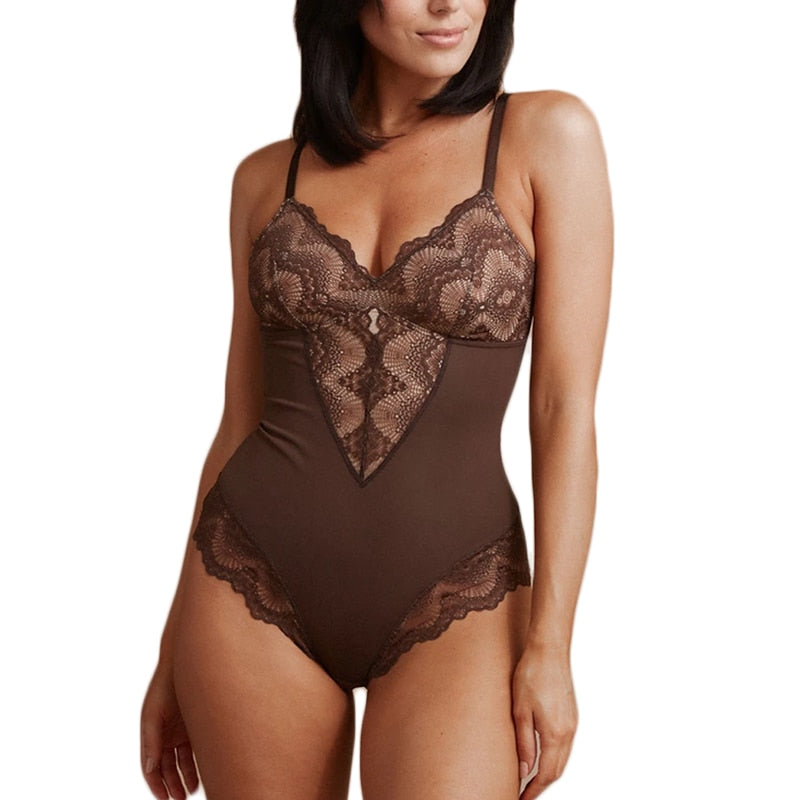 Lace shapewear bodysuit